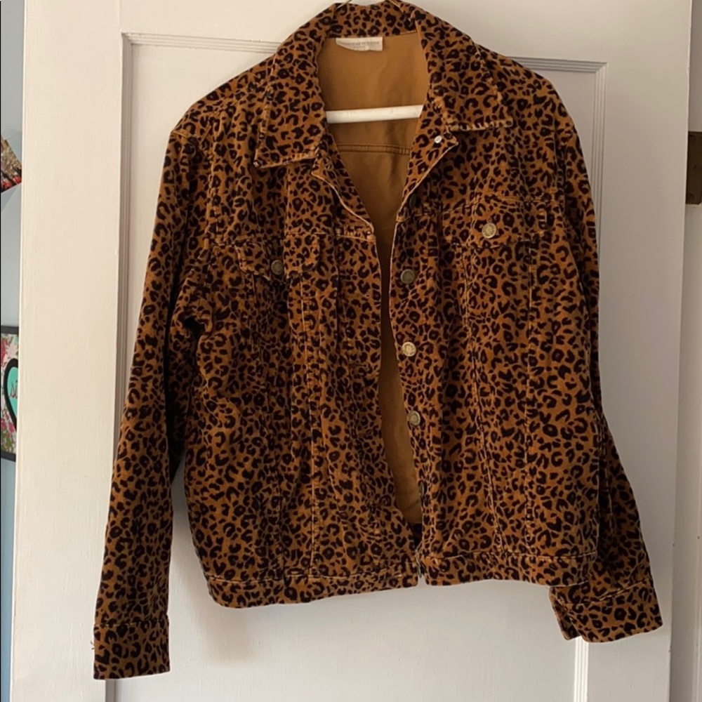 vtg leopard print corduroy jacket ❤️